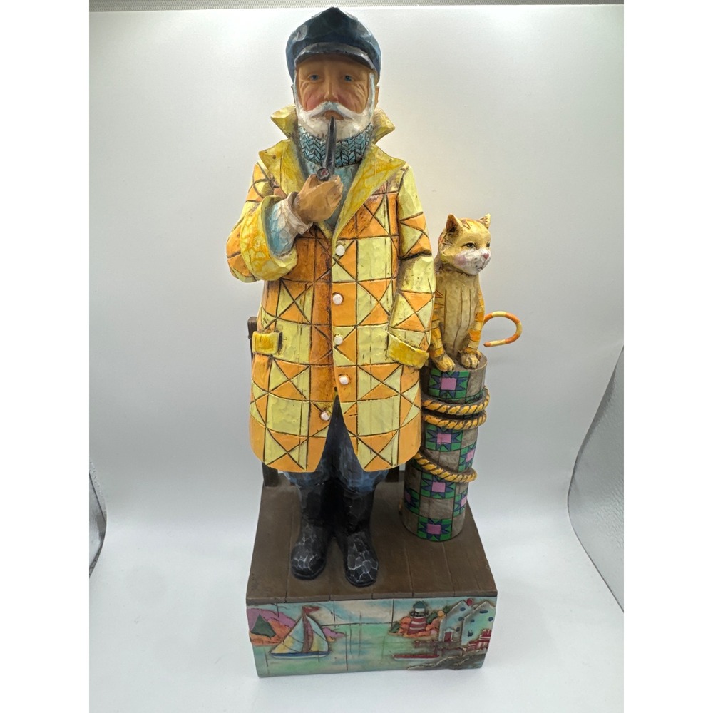 Jim Shore Shorelights Old Salt Evening Star Captain Cat Figurine 118741 T 2004